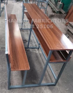 DUAL DESK WITH BACK REST BOOK SHELF