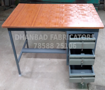 IRON OFFICE TABLE 3 DRAWER